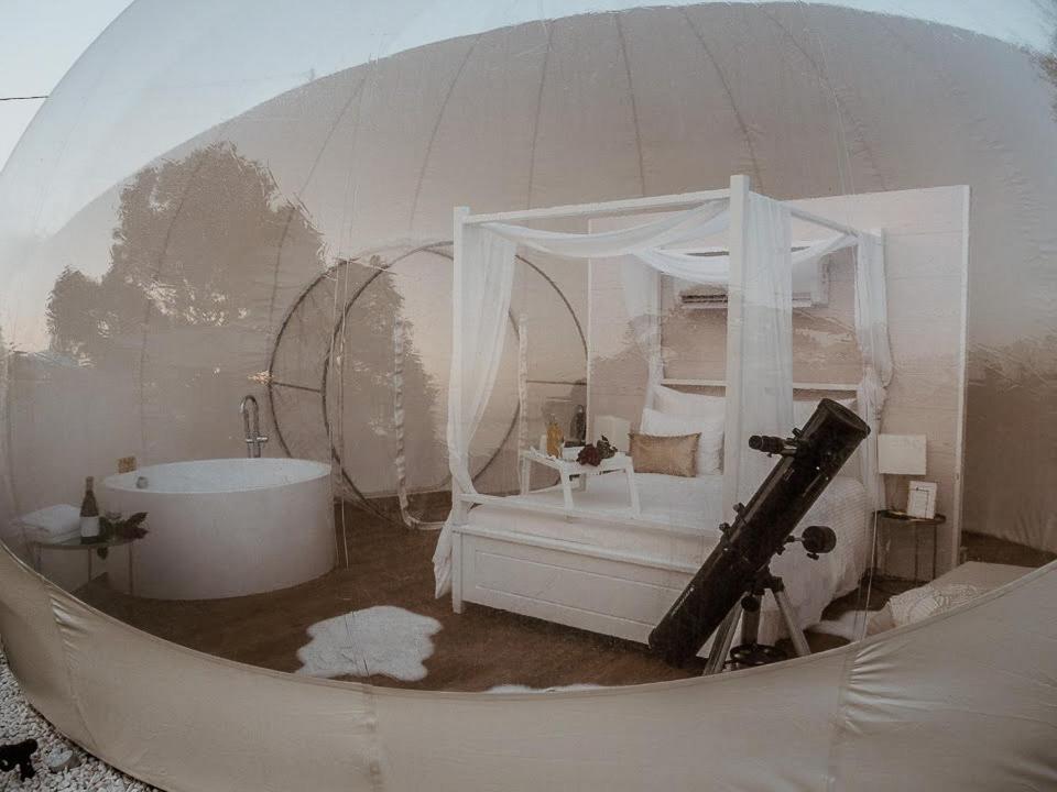 Burbujas Astronómicas Albarari Sanxenxo Hotel Exterior foto