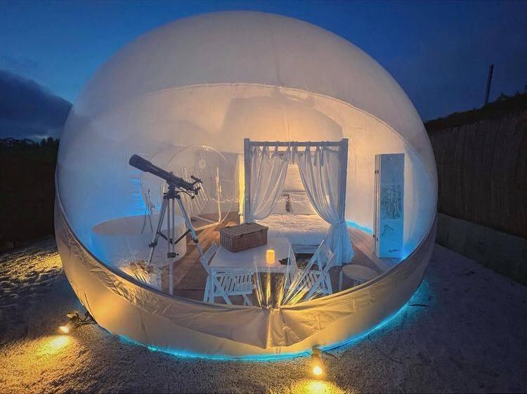 Burbujas Astronómicas Albarari Sanxenxo Hotel Exterior foto