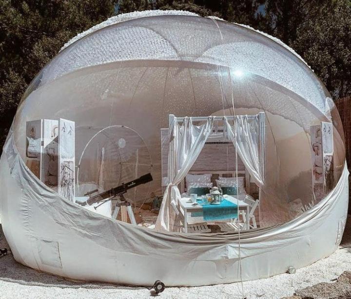 Burbujas Astronómicas Albarari Sanxenxo Hotel Exterior foto